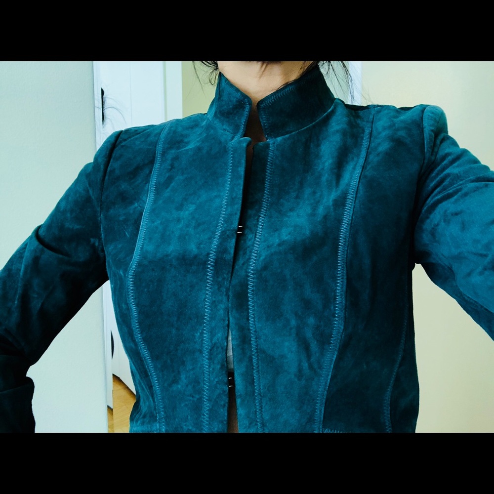 Nice leather green jacket